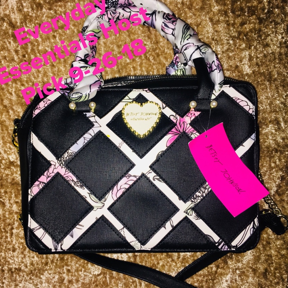 Betsey Johnson Satchel/Long Shoulder Straps